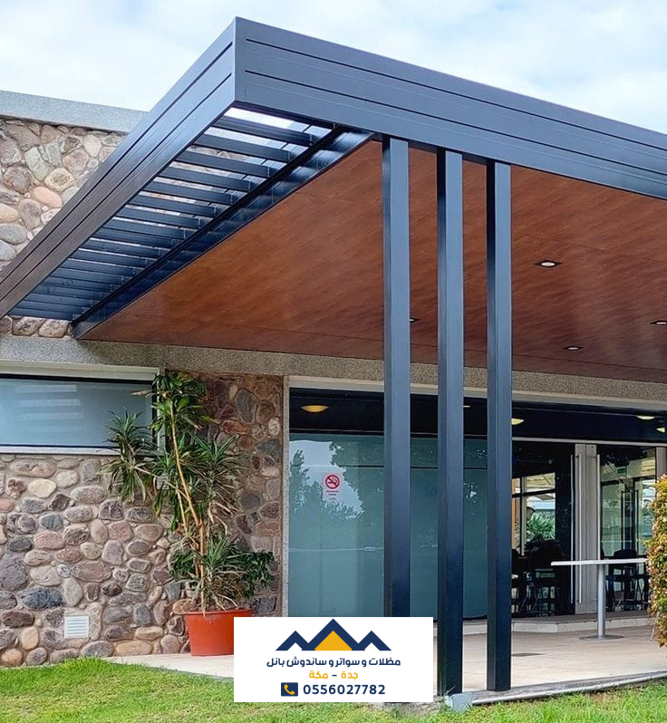 مظلات مداخل منازل في جدة