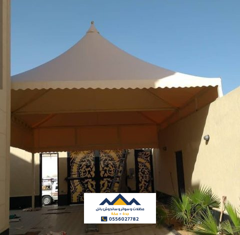 تصاميم مظلات مداخل حديثة وفخمة